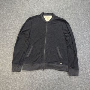 Converse John Varvatos Jacket Mens Large 3 Gray Bomber Full Zip Cotton